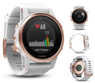 FENIX 5S SAPPHIRE ROSE GOLDTONE GPS WATCH NA