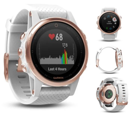 FENIX 5S SAPPHIRE ROSE GOLDTONE GPS WATCH NA