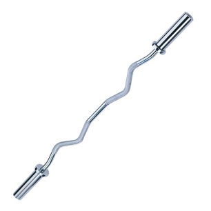 OLYMPIC CURL BAR CHROME